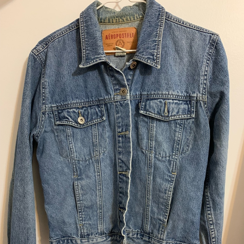 Aéropostale thrifted vintage jean jacket, size: medium, brand: Aéropostale